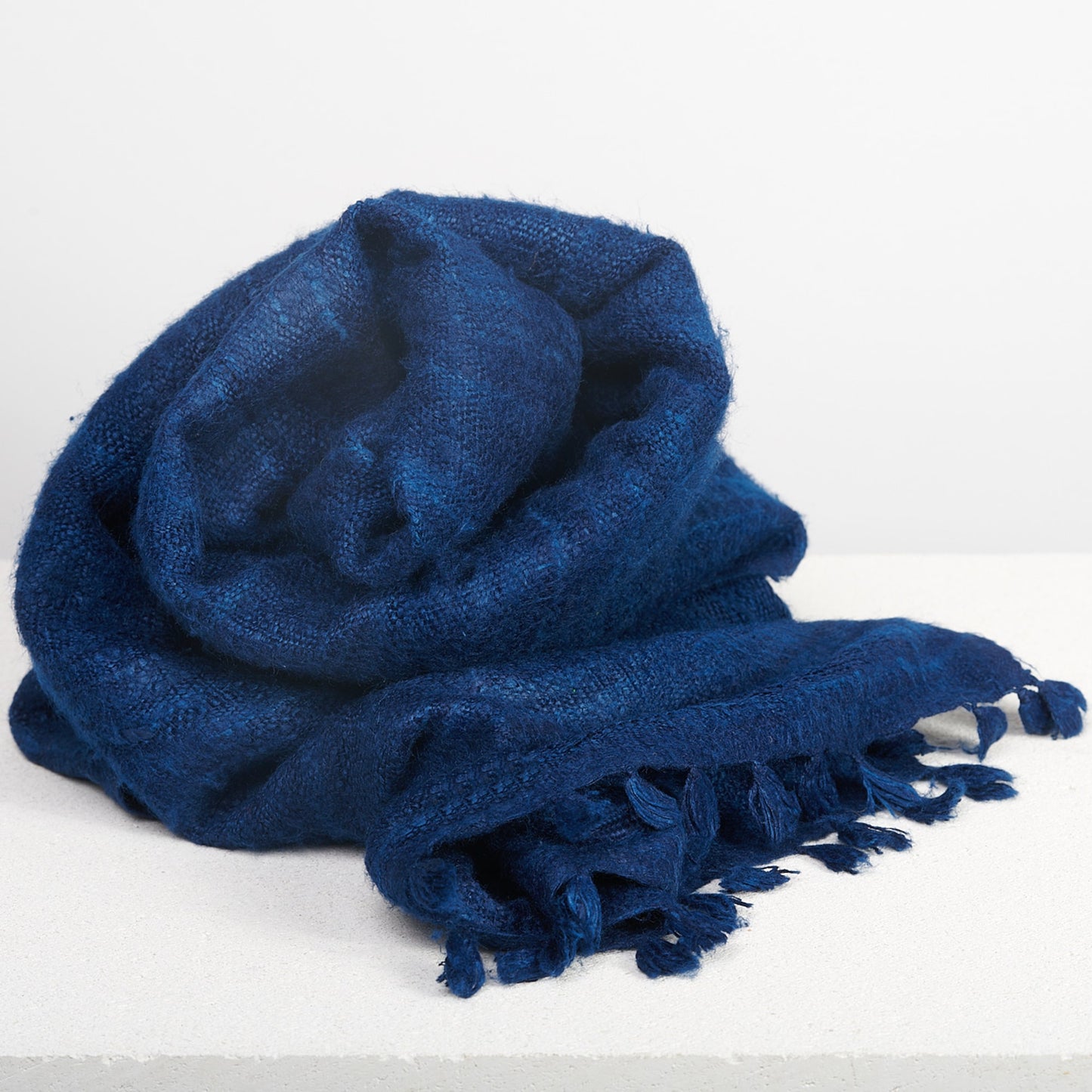 Silk Uncut - Blue Eri Silk Stole for Sustainable Luxury