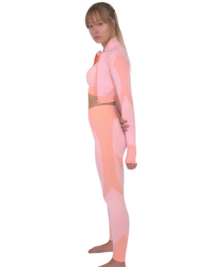 Trois Seamless Sports Jacket - Pink for Stylish Workouts