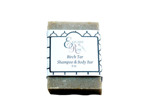 Birch Tar Shampoo & Body Bar for Nourished Hair