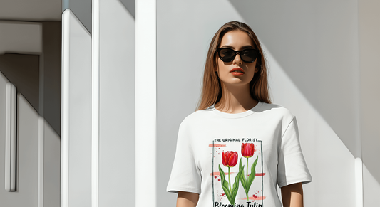 Blooming Tulip Unisex Heavy Cotton Tee - Stylemz