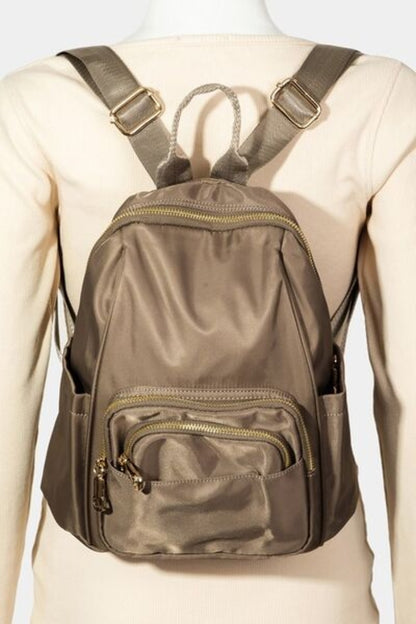 Fame Multi Pocket Nylon Backpack Bag for Everyday Use