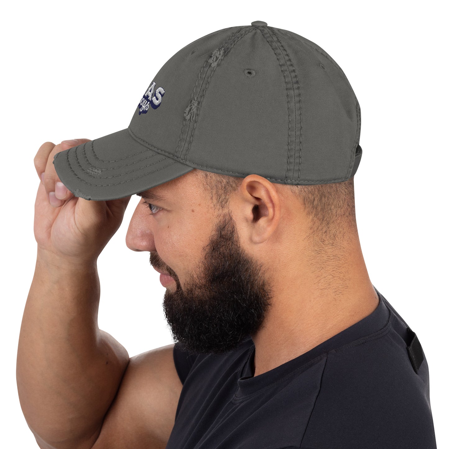 Korea -  Texas cowboys Distressed Dad Hat  - StyleMZ