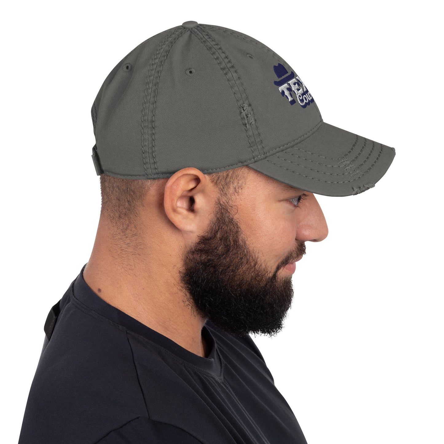 Korea -  Texas cowboys Distressed Dad Hat  - StyleMZ