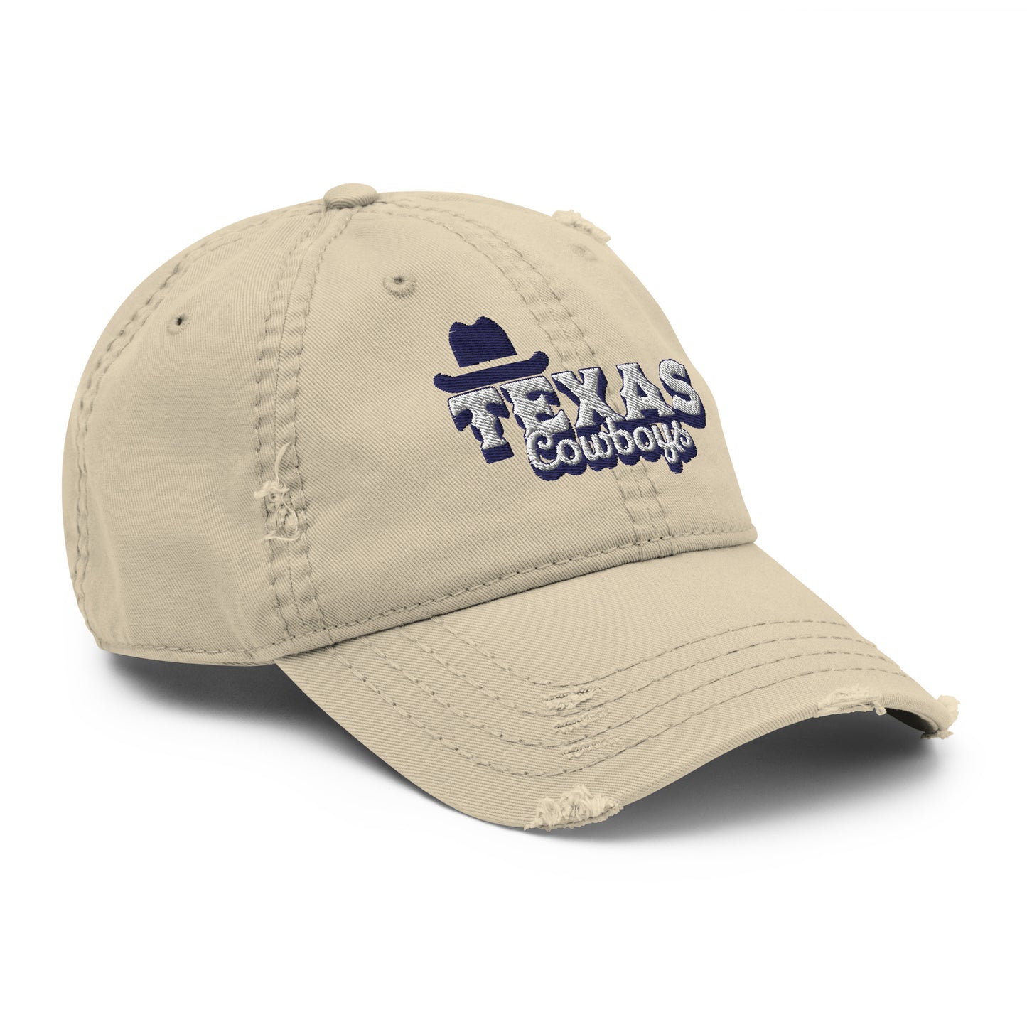 Korea -  Texas cowboys Distressed Dad Hat  - StyleMZ