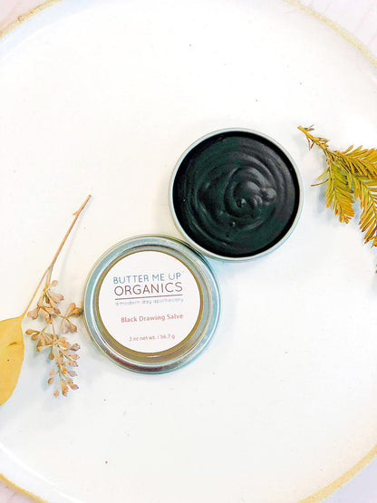 Organic Black Drawing Salve for Bee Stings and Rashes