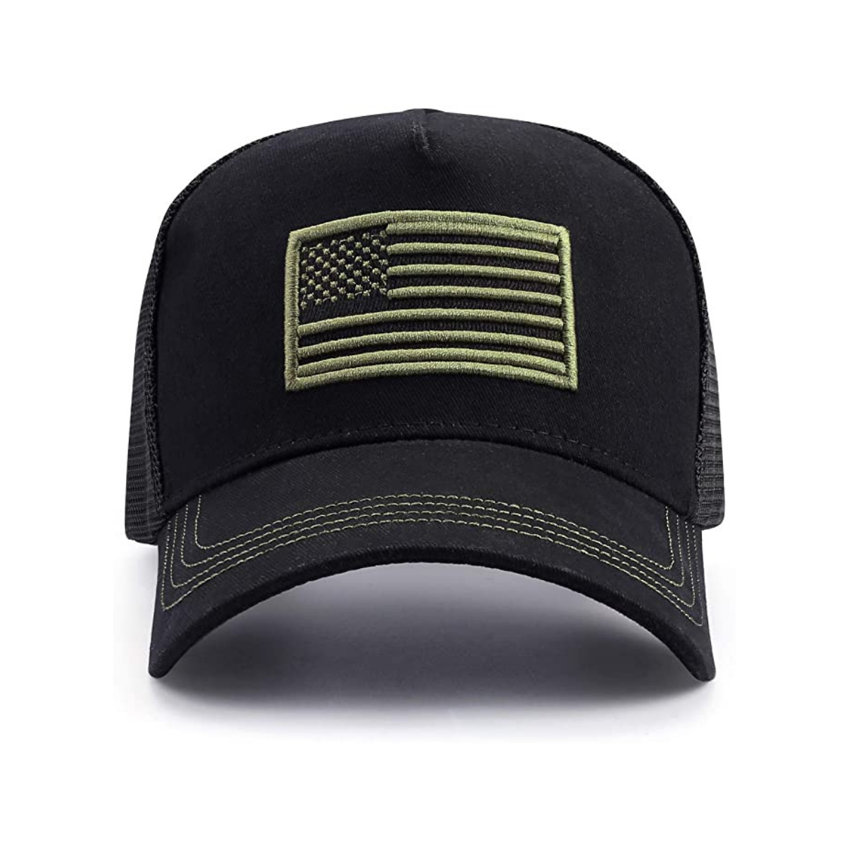 American Flag Trucker Hat with Adjustable Strap | Breathable & Unisex - Stylemz