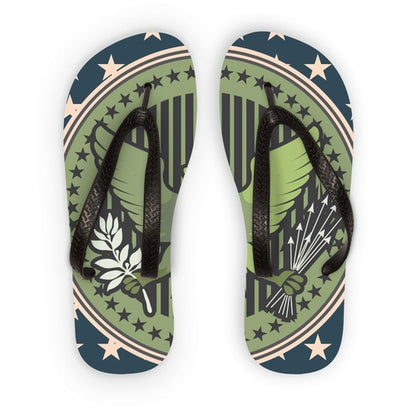 Eagle Seal Flip Flops with Custom Printed Design