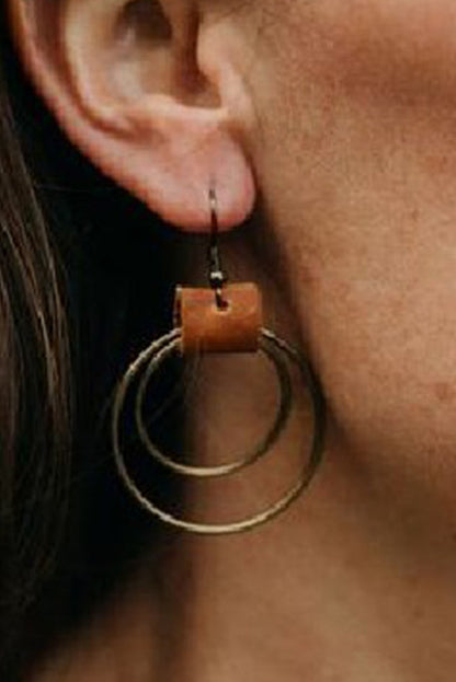 Gold Vintage Hoop Hook Earrings for Effortless Style