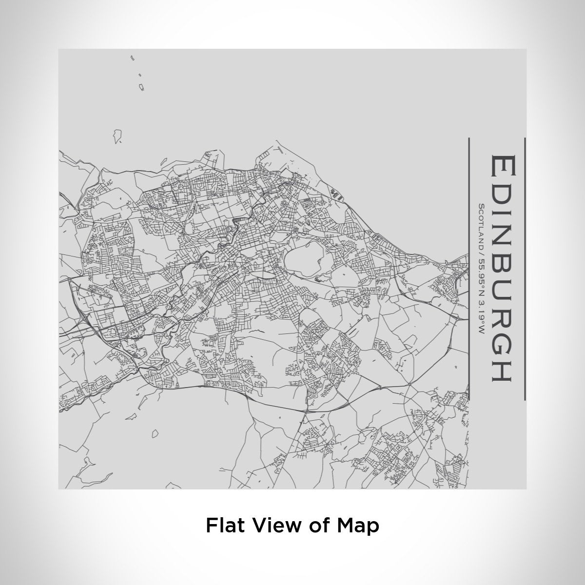 Edinburgh - Scotland Engraved Map Tumbler - Stylemz