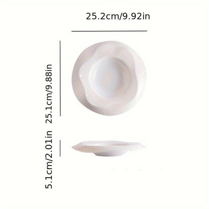 Chic Ceramic Serving Plates for Gourmet Desserts 25cm