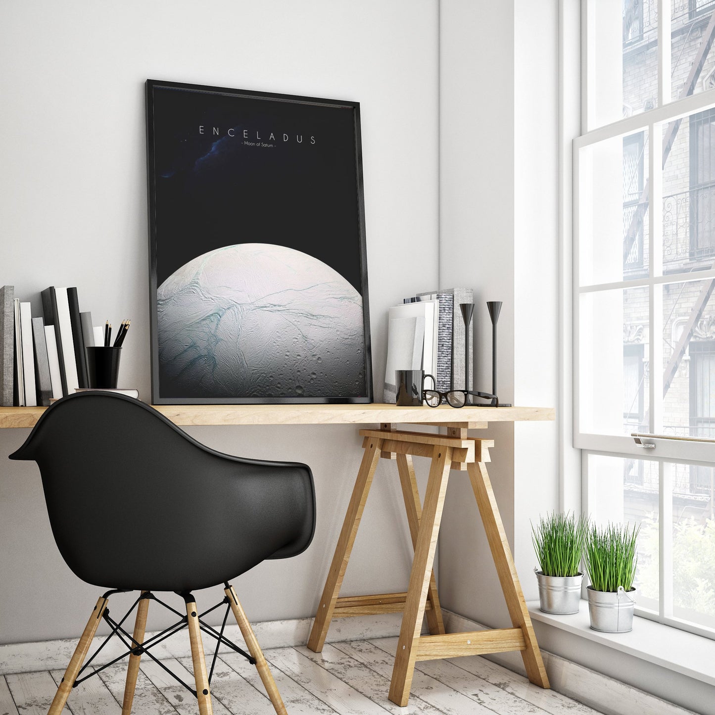 Enceladus Art Print on Quality Satin Paper, USA Made