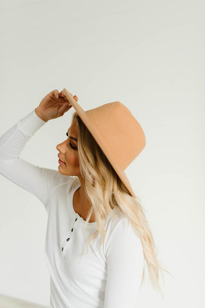 Wide Brim Felt Hat - Stylemz