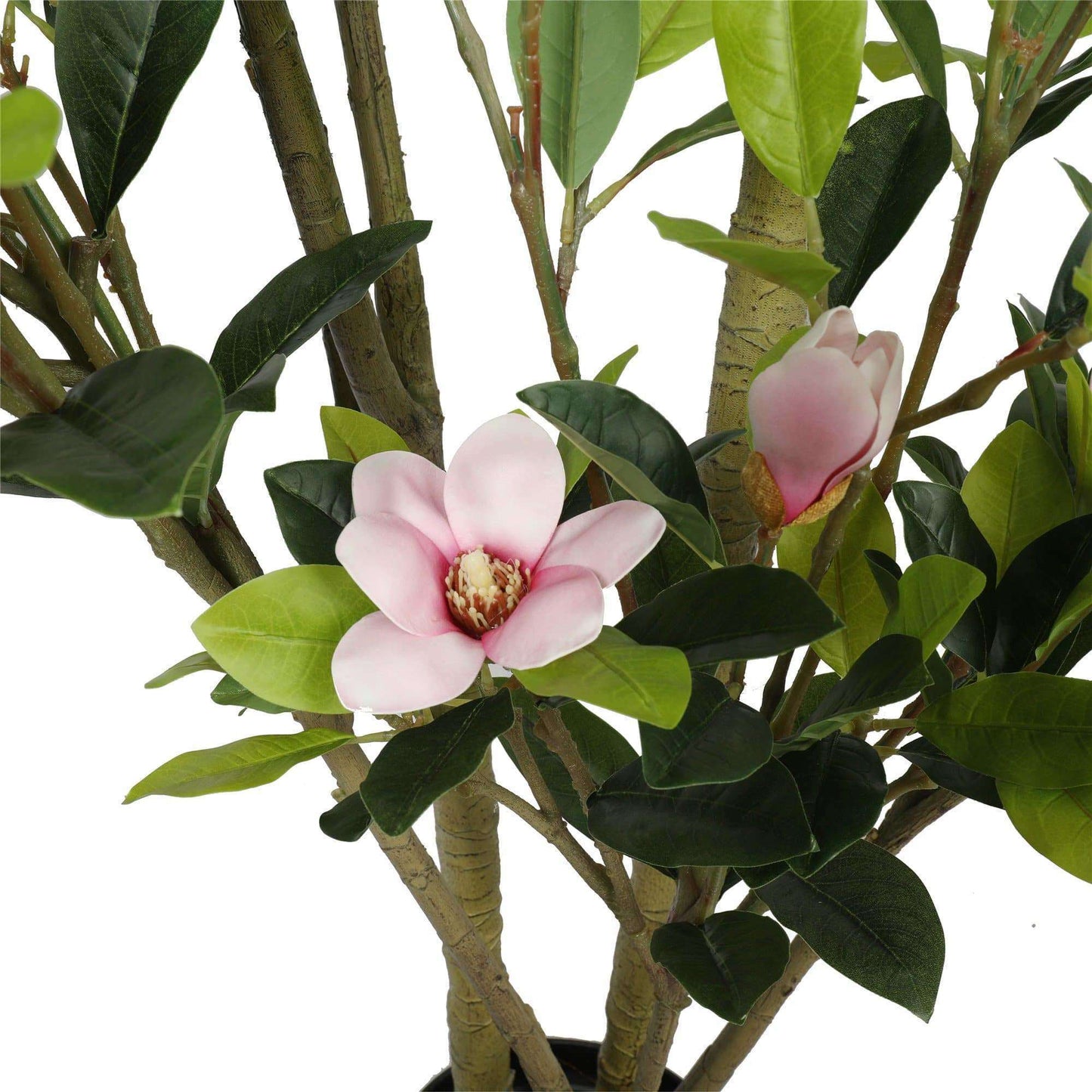 Faux Potted Magnolia Tree With Pink Flowers 250cm for Elegant Decor