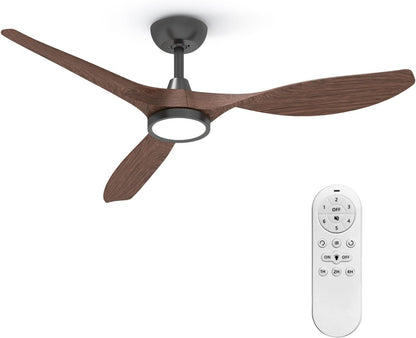 Ceiling Fans with Lights and Remote, 52 Inch Large Airflow