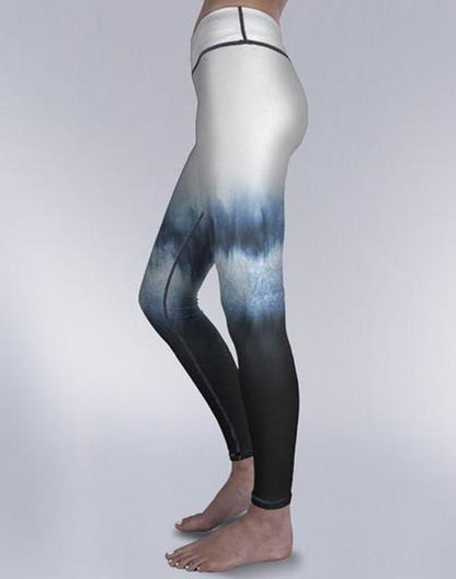 Breathable Forest Leggings with Antibacterial Fabric Design