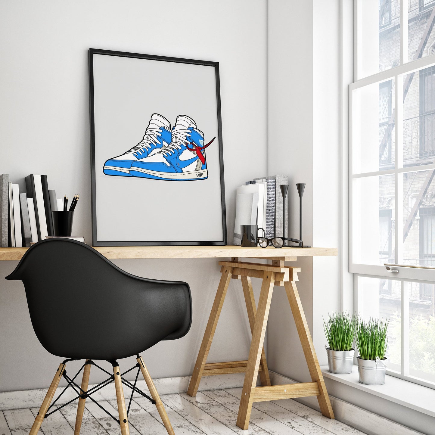 Off-White Af1 Poster Printed on Quality Satin Paper