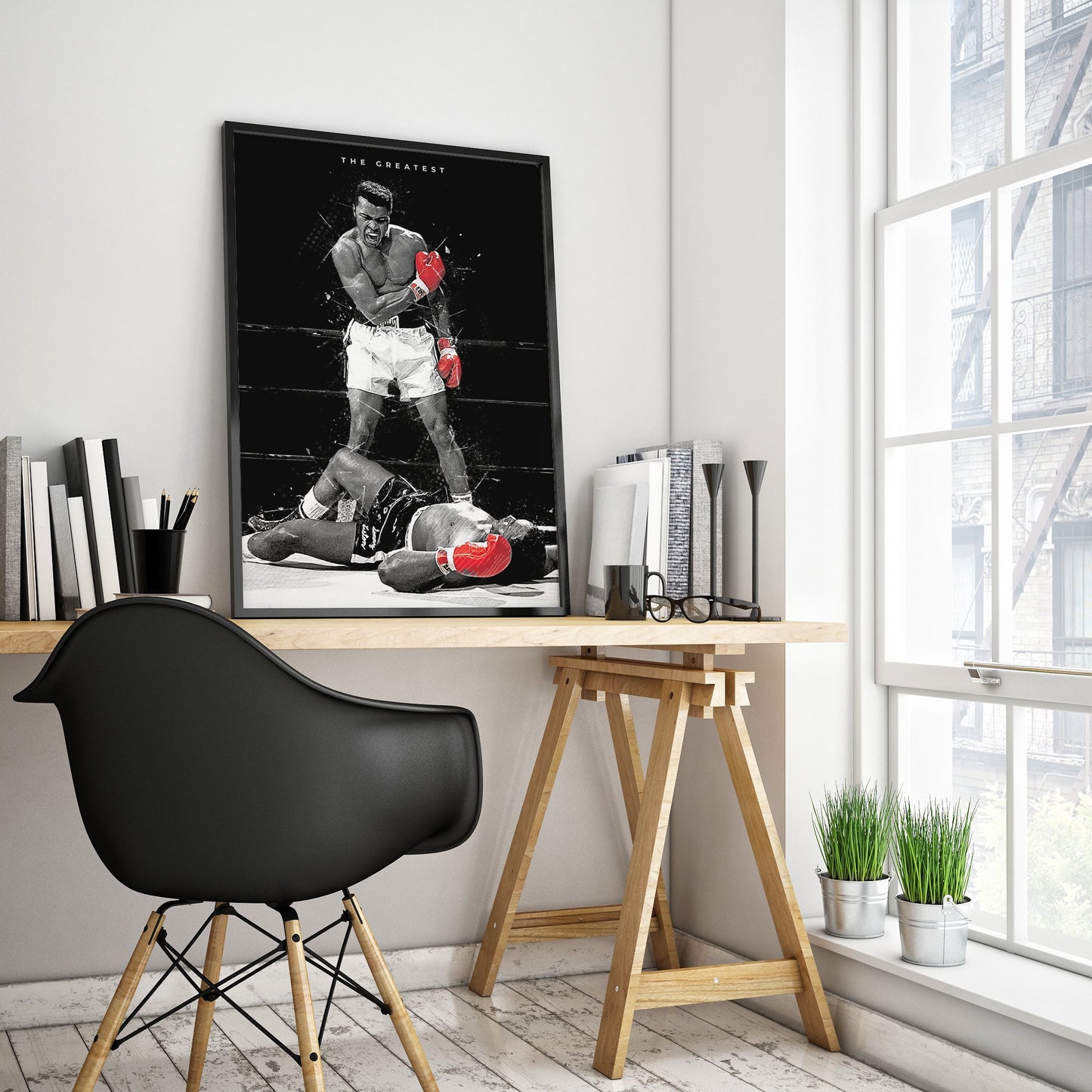 Muhammad Ali Poster on High-Quality Satin Paper