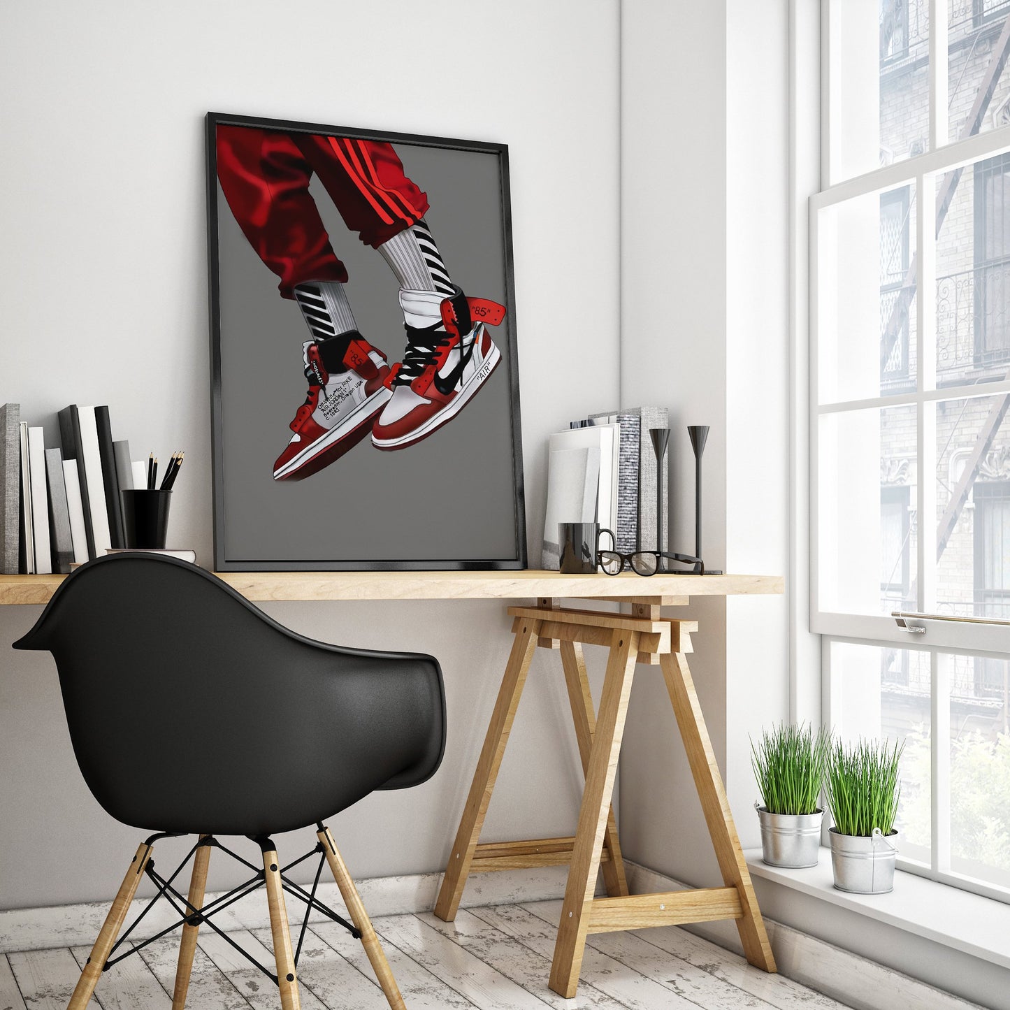 Off-White Nike High-Quality Printed Poster Art