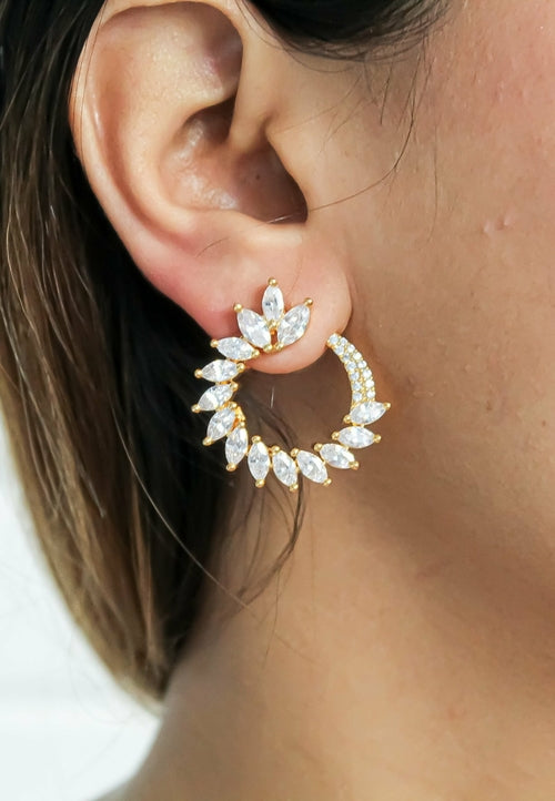 Golden Viper Earrings - Lightweight Gold Plated Style