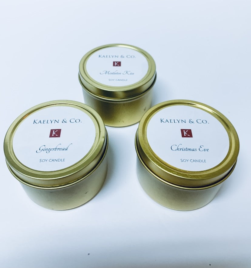 Gold Travel Candle - Luxurious Scent for Every Journey