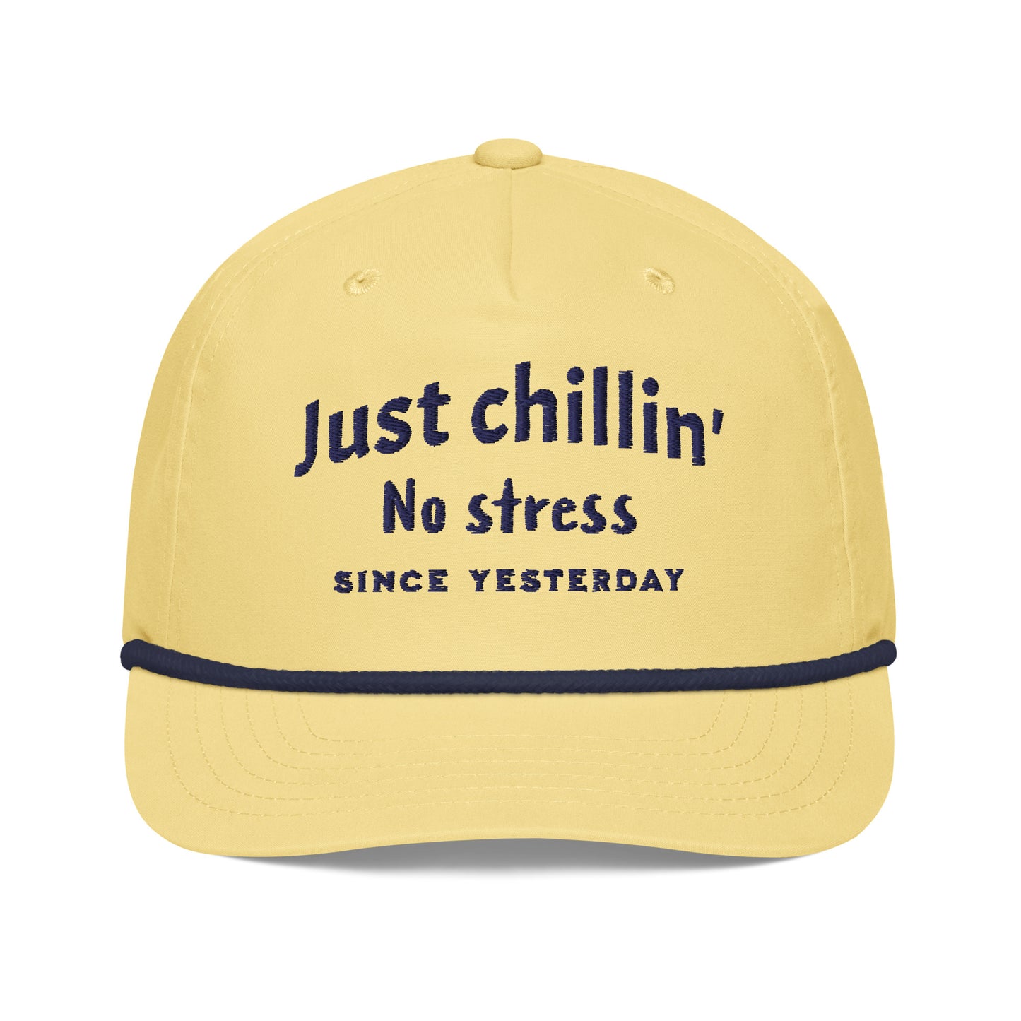 Just chillin' no stress Golf rope cap - StyleMZ