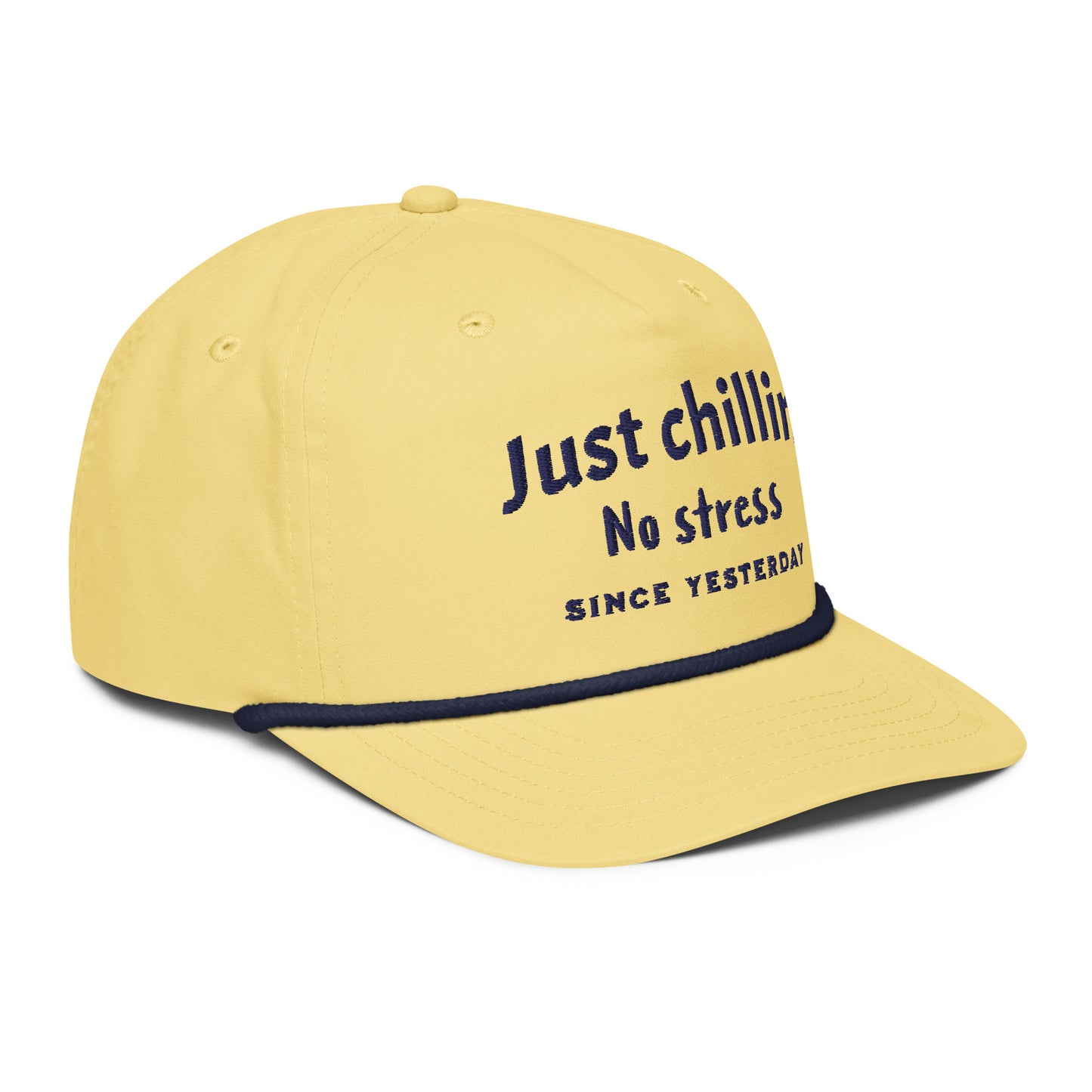 Just chillin' no stress Golf rope cap - StyleMZ