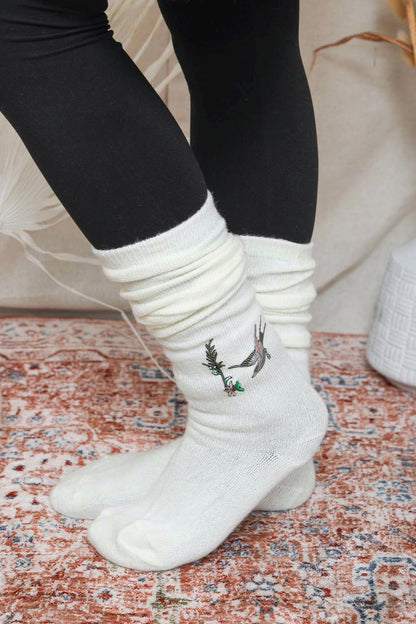 Hummingbird Knee High Socks for Cozy Comfort and Style