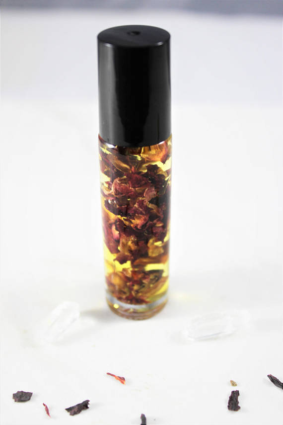 Organic Perfume Oil Blend with Healing Essentials and Rose