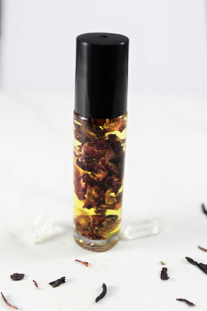 Organic Perfume Oil Blend with Healing Essentials and Rose