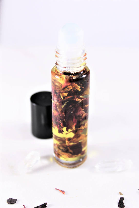 Organic Perfume Oil Blend with Healing Essentials and Rose