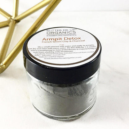 Armpit Detox Mask with Charcoal and Clay for Toxin Removal