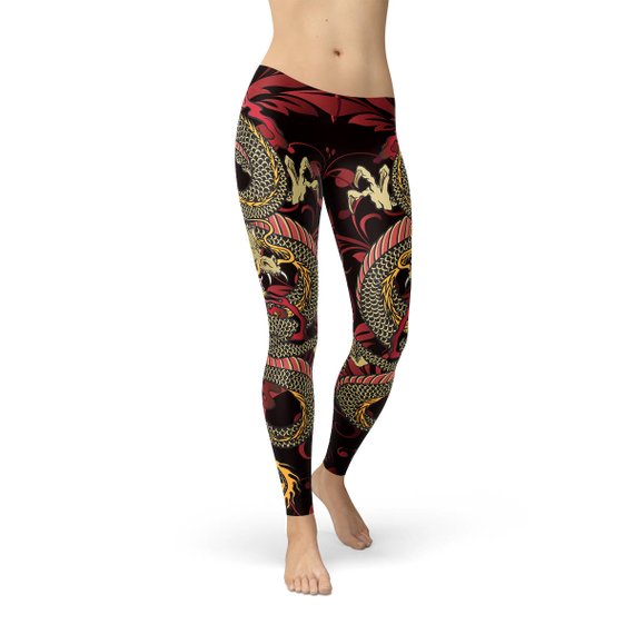 Womens Dragon Leggings - Stylemz