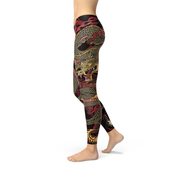 Womens Dragon Leggings - Stylemz