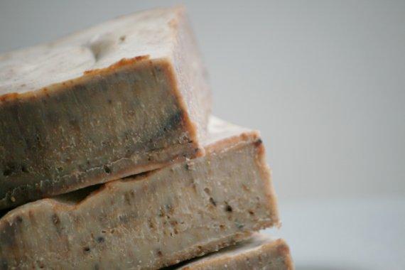 Mocha Latte Soap, Natural Soap Bar with Exfoliating Coffee