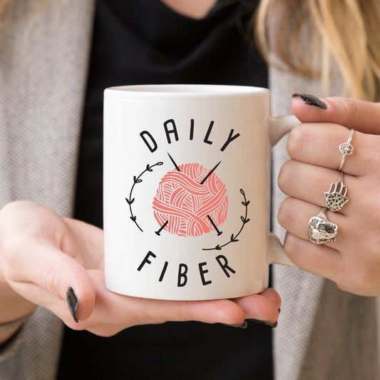 Daily Fiber Coffee Mug, Ceramic Coffee Mug, Gift - Stylemz