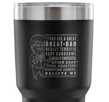 Donald Trump Tumbler Trump Bold Mug 30 oz Fathers - Stylemz