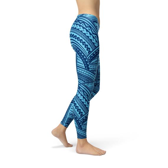 Blue Maori Leggings for Women - Stylish and Comfortable