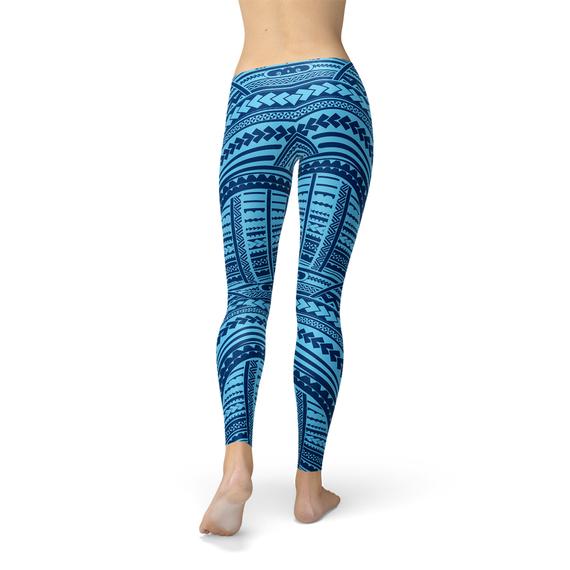 Blue Maori Leggings for Women - Stylish and Comfortable