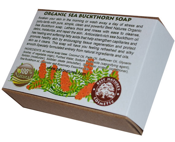 Organic Sea Buckthorn Soap Natural SLS Free for Radiant Skin