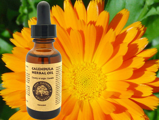 Calendula Herbal Oil For Dry Skin Relief And Soothing