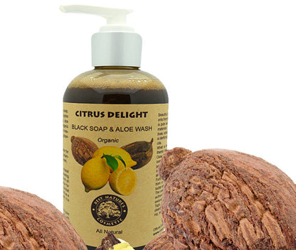 Organic Citrus Delight Face & Body Wash with Essential Oils