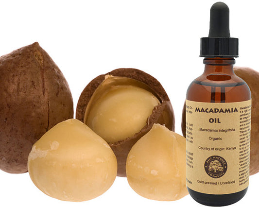 100% Pure, Organic Macadamia Oil. Helps to Reduce Scars