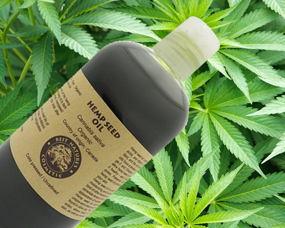 100% Pure Hemp Seed Oil Organic Cold Pressed Moisturizer