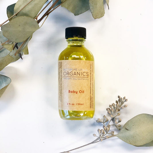 Organic Gentle Baby Oil for Soft Hydration and Massage