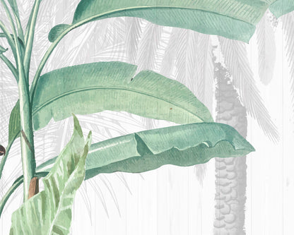 Tropical Banana Leaves Wallpaper Mural