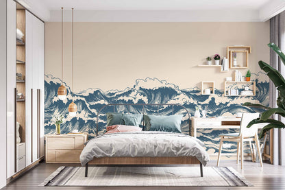 Great Waves Wall Mural