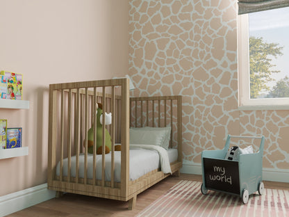 Giraffe Pattern Removable Wallpaper for Kids Rooms