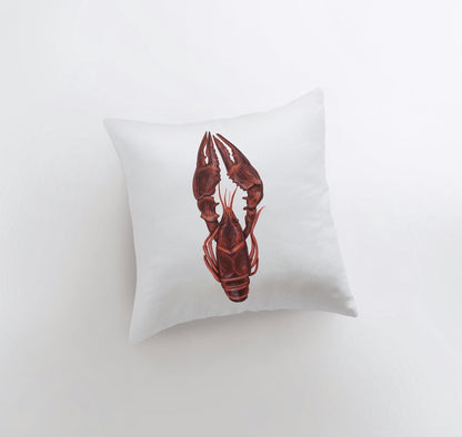 Ocean Lobster Throw Pillow | Nautical Home Decor Accent