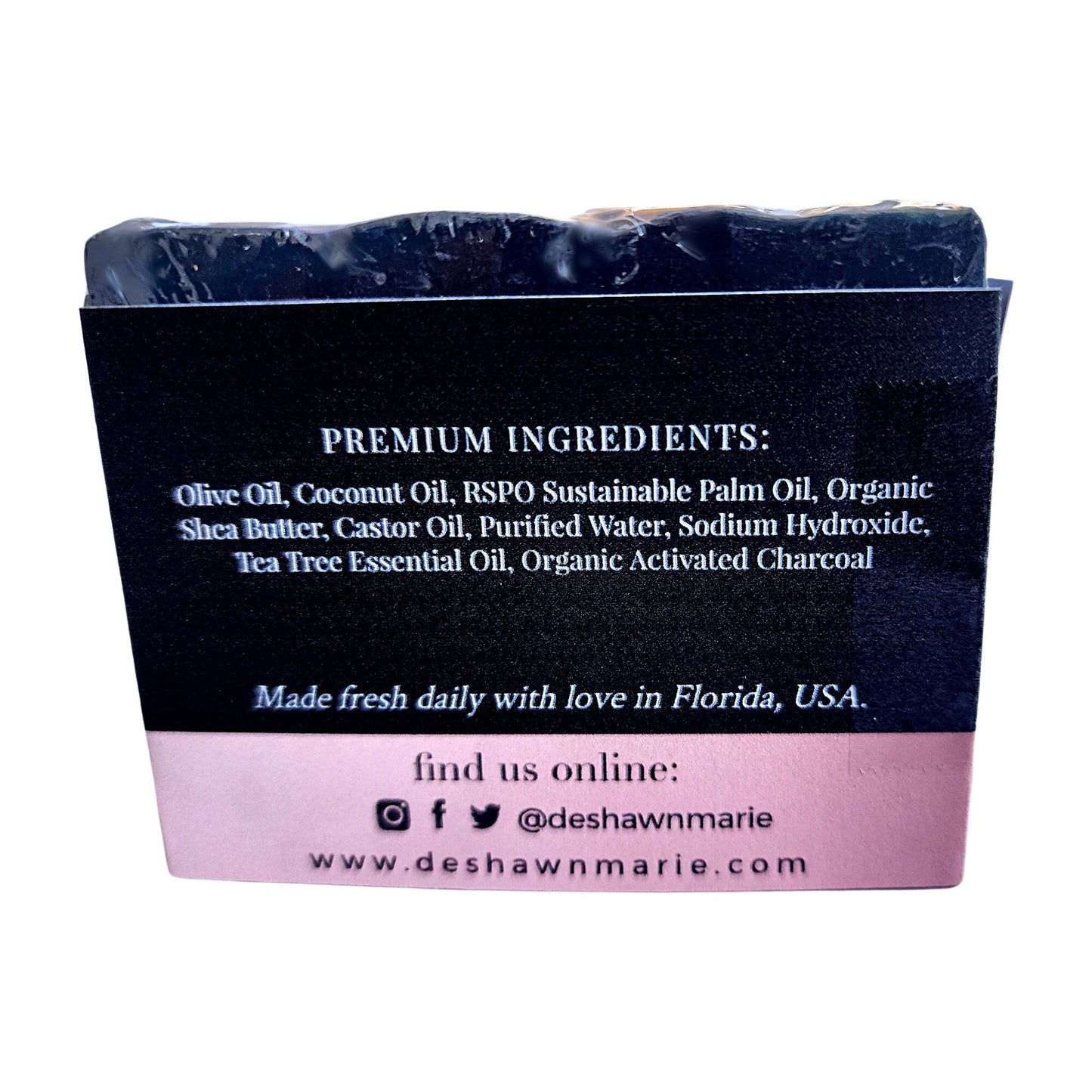 Charcoal Tea Tree Soap - Vegan Handmade Skincare Bar