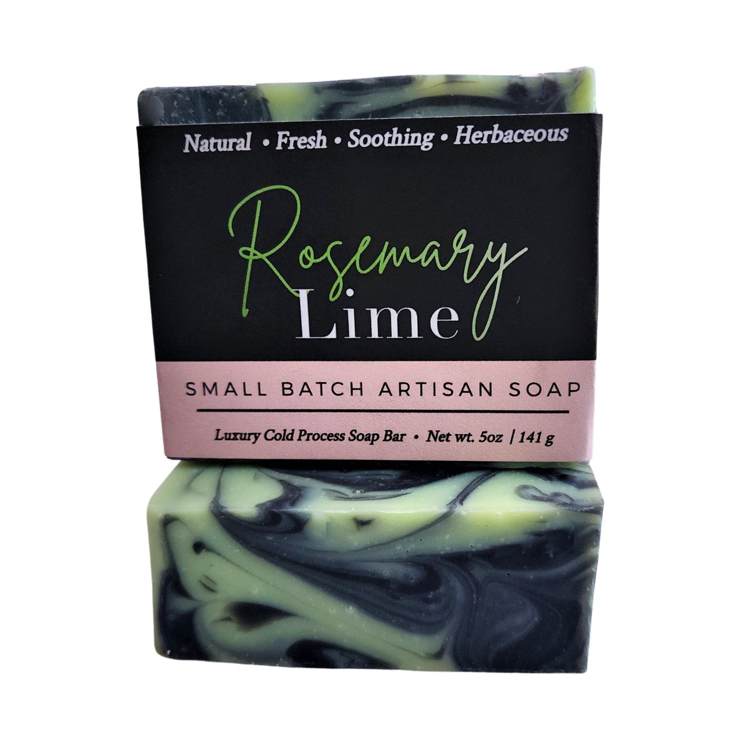 Rosemary Lime Soap - Natural Vegan Bar with Rich Lather